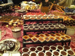 The cake selection at the Beaujolais Nouveau party at the Sheraton in Addis