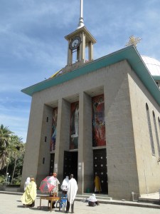 The new church of Debre Libanos, built by emperor Hailé Sélassié in 1961