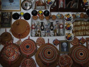 wall decoration inside a traditional house in Old Harar