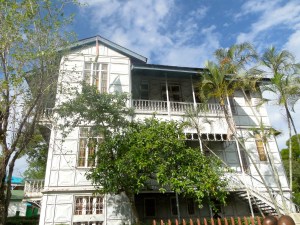 Gustave Eiffel's iron house in central Maputo