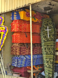 A coffin shop on Churchill road in Addis