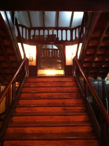The grand staircase of hotel Taitu as it was